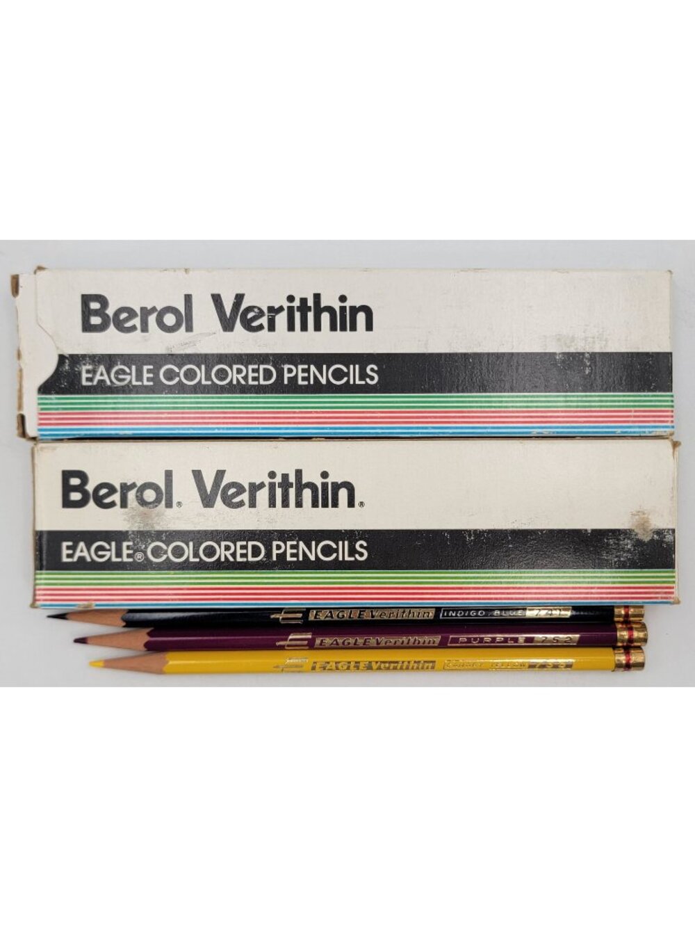 Berol Verithin Colored Pencils Assorted Colors Eagle Brand  Art Supply 29 Total